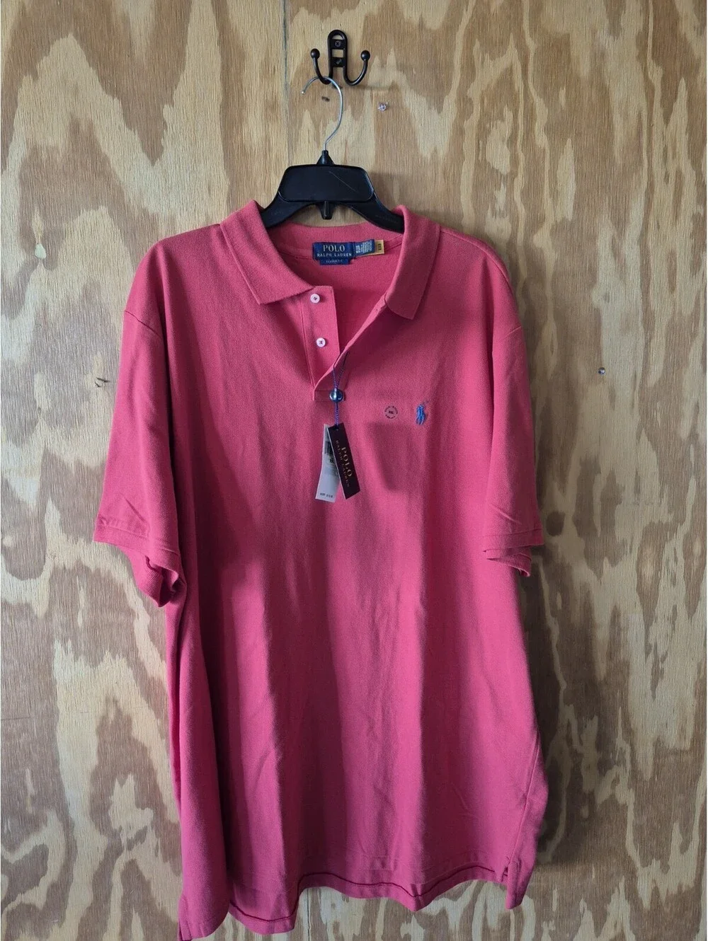 Polo Ralph Lauren Performance Polo 2XL Classic Red Blue Pony Logo Golf Shirt NWT